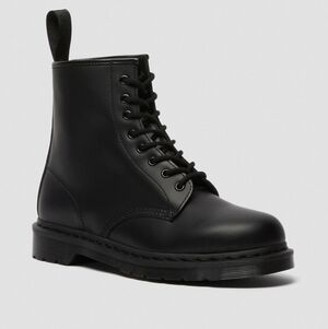Doc Martens 1460 MONO Smooth Leather Lace Up Boots Black 7/M 8/W